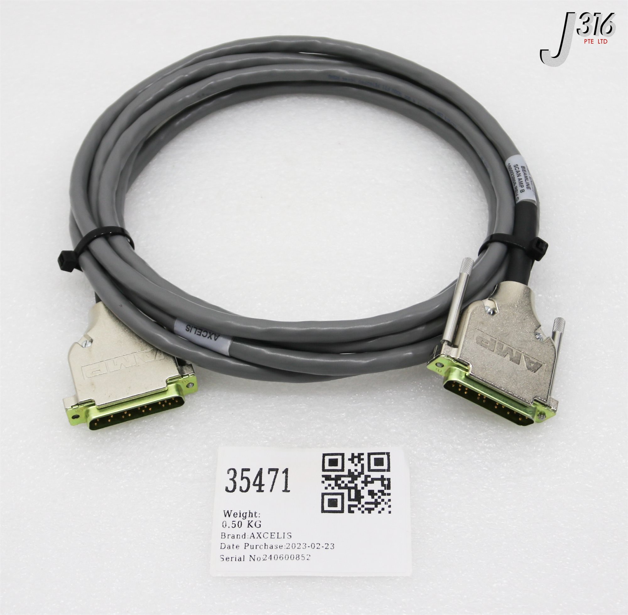 、 35471 AXCELIS CABLE ASSY, HIGH ENERGY BEAMLINE SCAN, HEB-SP-J28